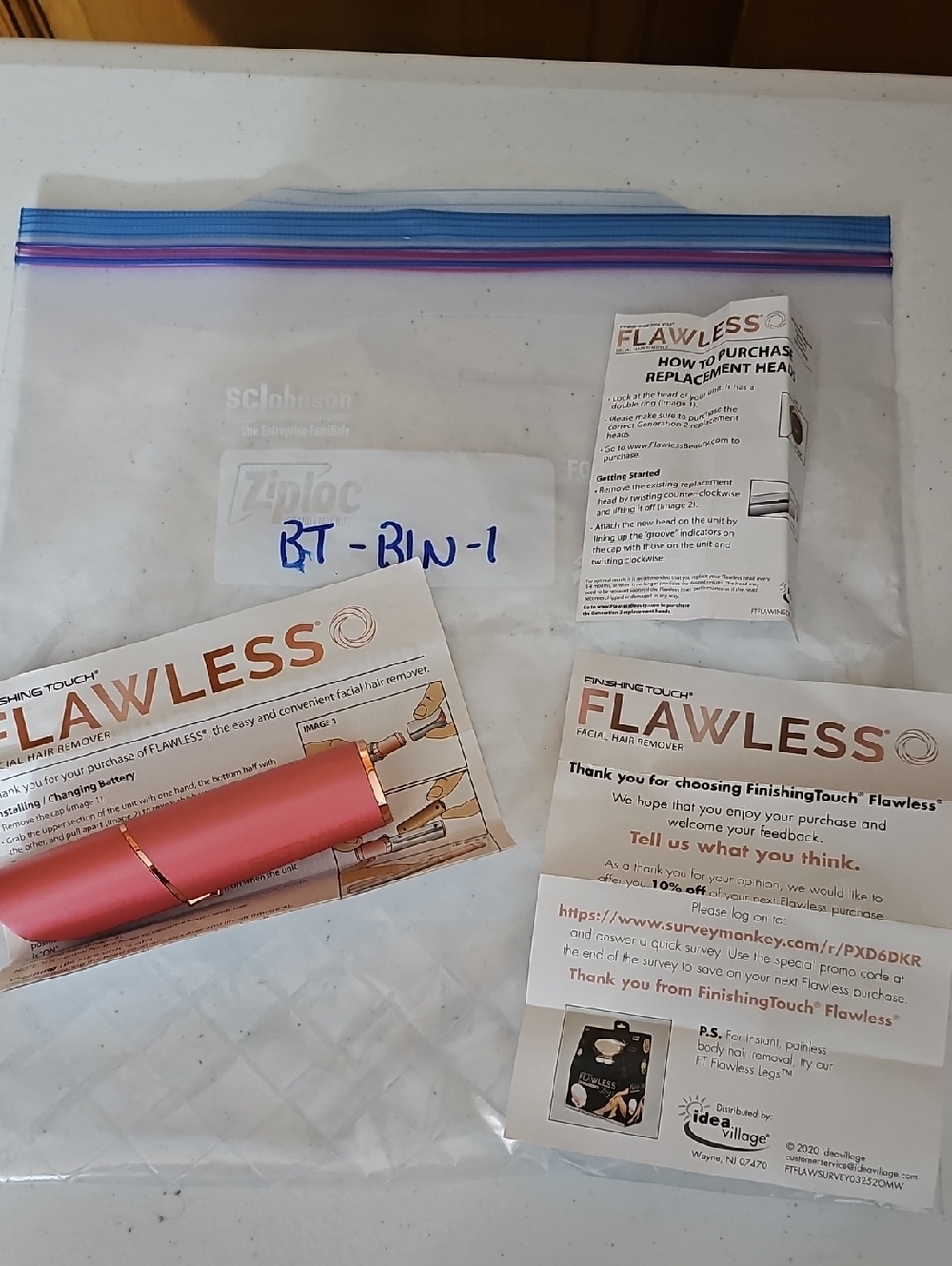 Finishing Touch Flawless Women's Hair Remover - Pink